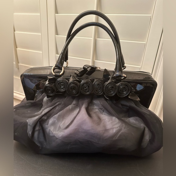 Valentino | Bags | Authentic Valentino Black Mesh And Patent